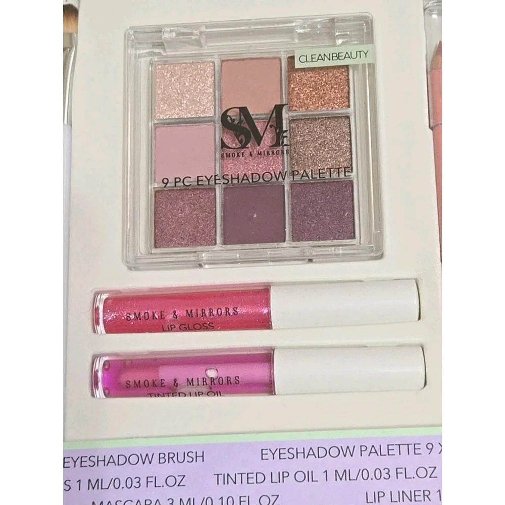 Clean Beauty Smoke & Mirror 7 PC Ultimate Makeup Collection New-Sealed (211)